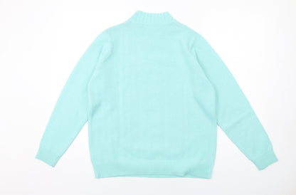 Womens UK Size 14 EWM Blue Pullover Jumper