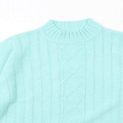 Womens UK Size 14 EWM Blue Pullover Jumper