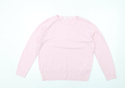 Womens UK Size 12 Marks and Spencer Pink Pullover Jumper