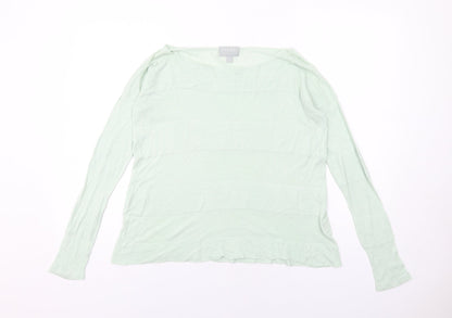Womens UK Size S PURE Collection Green Pullover Jumper
