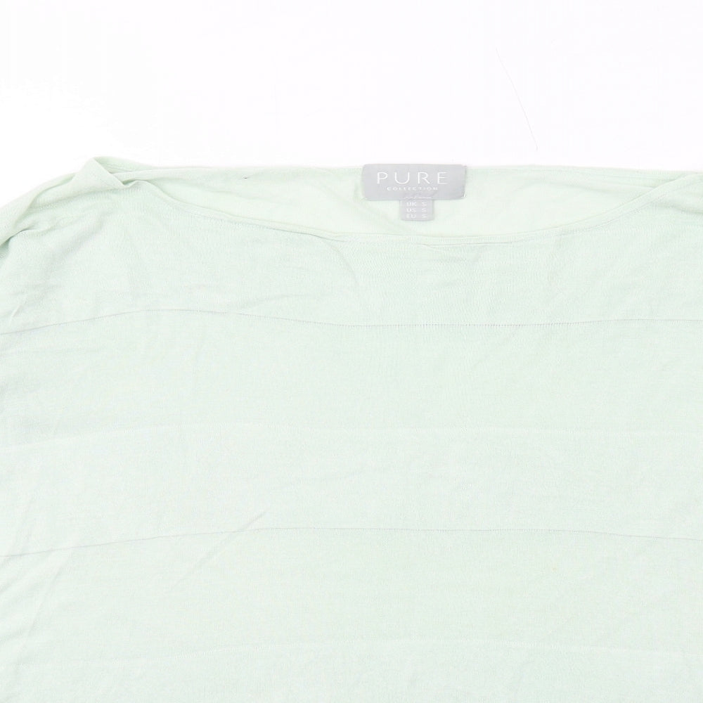 Womens UK Size S PURE Collection Green Pullover Jumper