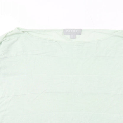 Womens UK Size S PURE Collection Green Pullover Jumper