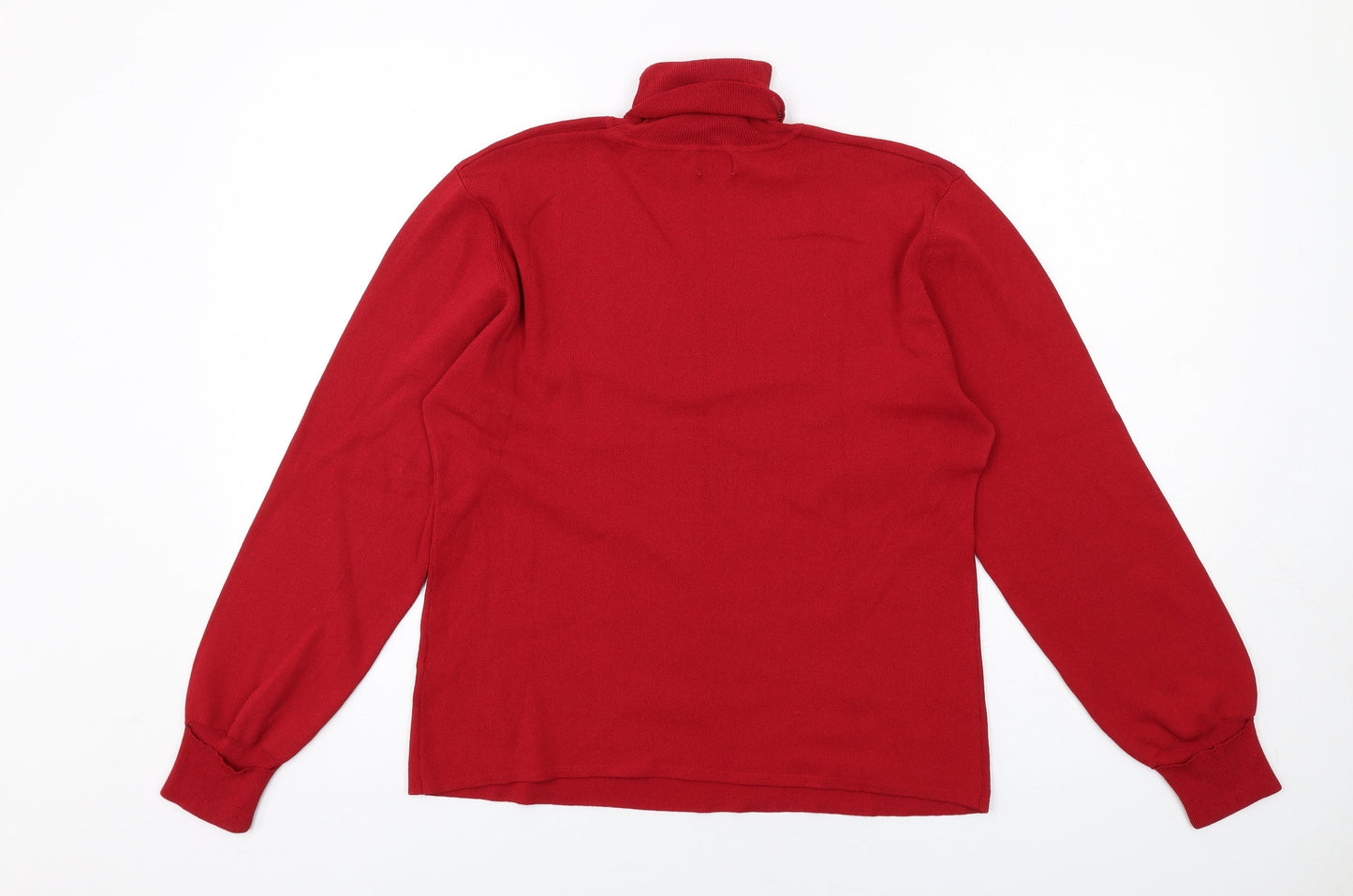 Libra Womens Red Roll Neck Viscose Pullover Jumper Size L