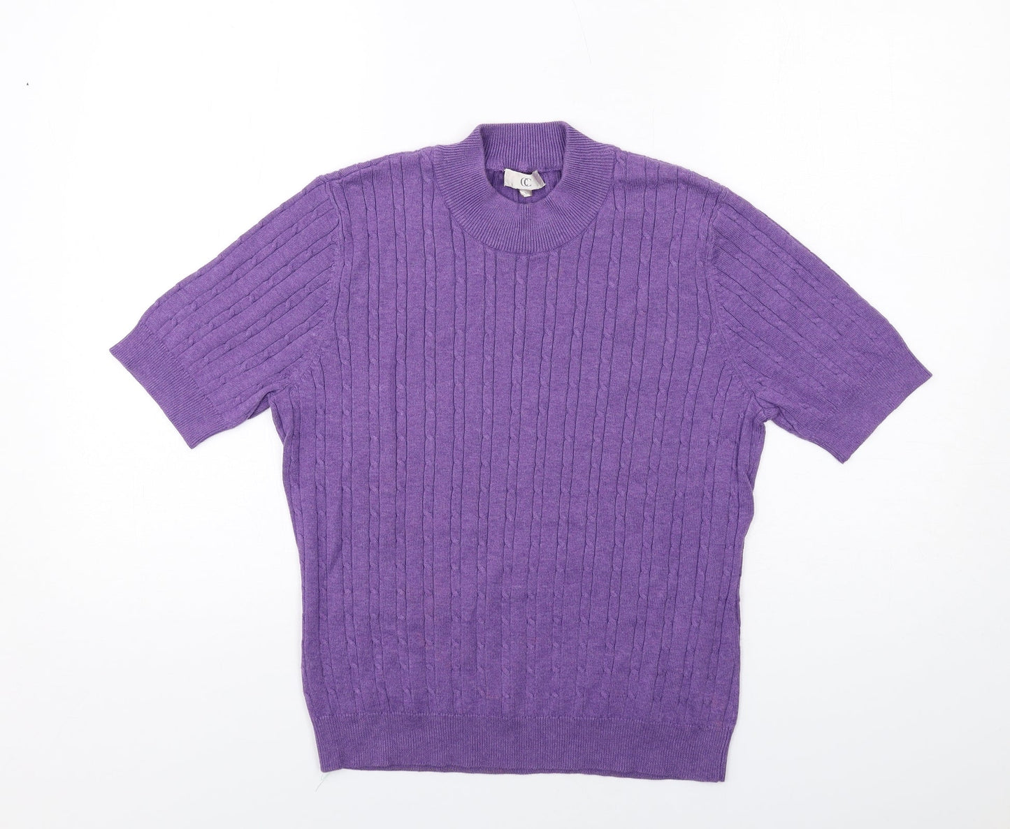 Womens UK Size L CC Purple Pullover Jumper