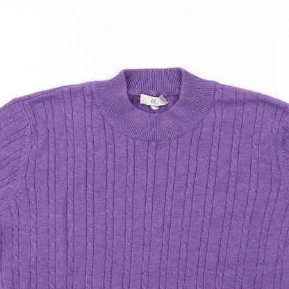 Womens UK Size L CC Purple Pullover Jumper