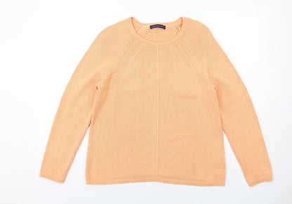 Womens UK Size 14 Marks and Spencer Orange Pullover Jumper