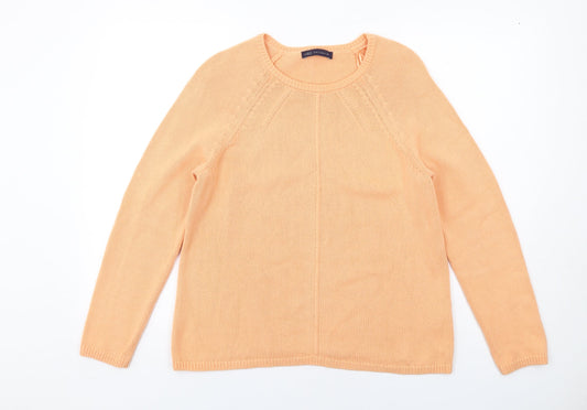 Womens UK Size 14 Marks and Spencer Orange Pullover Jumper