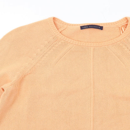 Womens UK Size 14 Marks and Spencer Orange Pullover Jumper