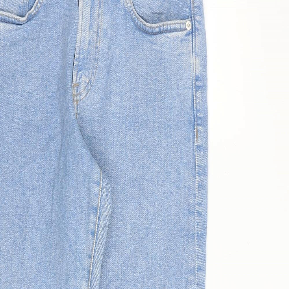 H&M Mens Blue Cotton Straight Jeans Size 28 in L30 in Regular Button