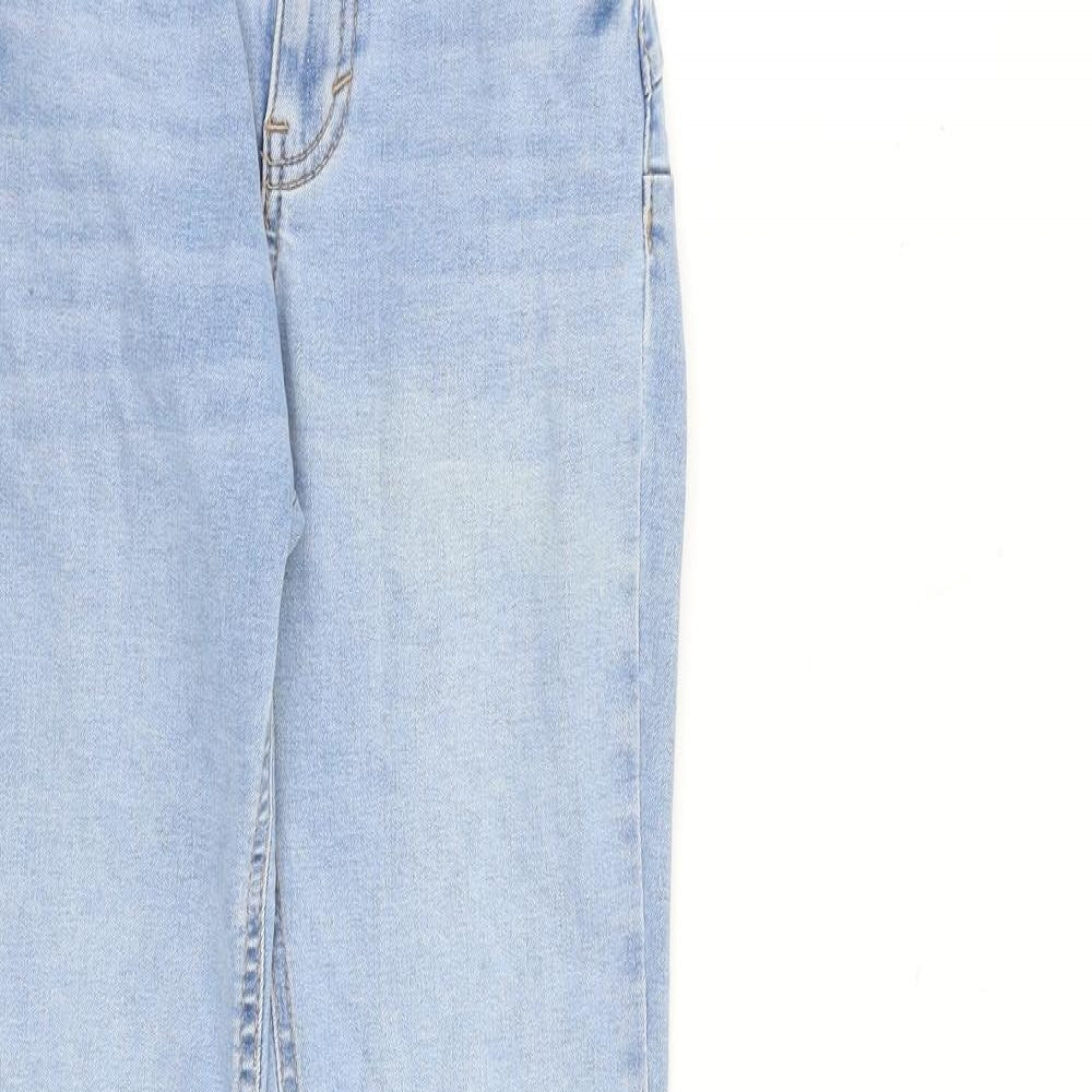 Pull&Bear Womens Blue Cotton Skinny Jeans Size 4 L28 in Slim Zip