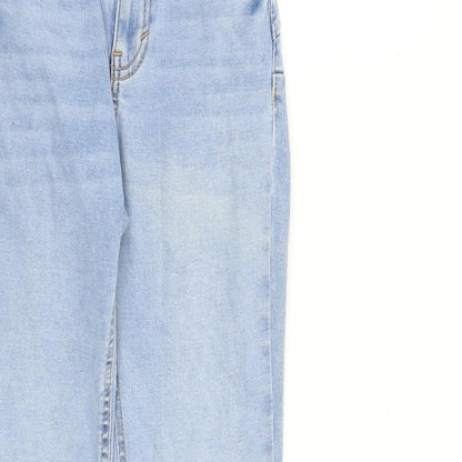 Pull&Bear Womens Blue Cotton Skinny Jeans Size 4 L28 in Slim Zip