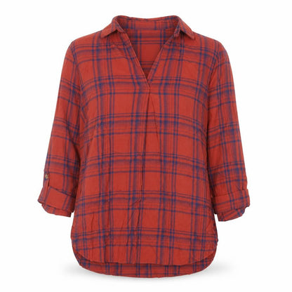 Womens UK Size 8 New Look Red Basic Blouse