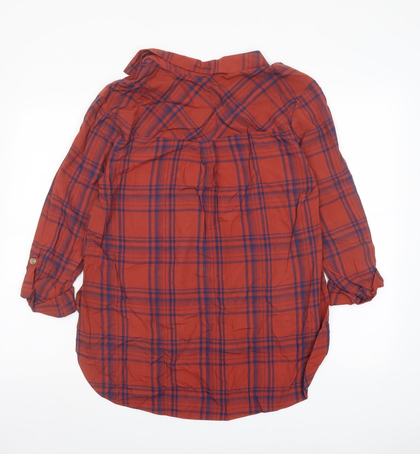 Womens UK Size 8 New Look Red Basic Blouse