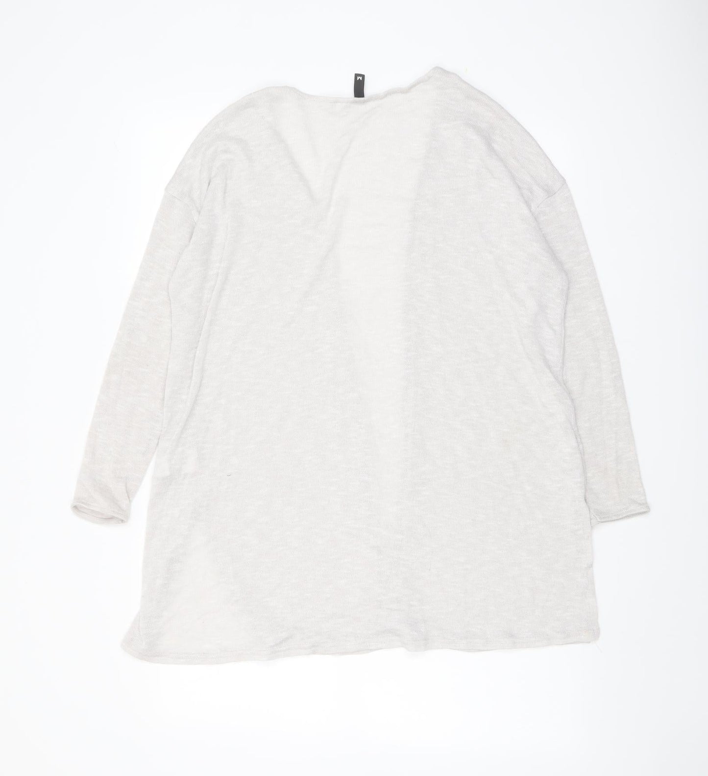 Womens UK Size M H&M Beige Cardigan Jumper