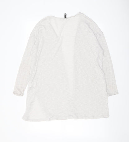 Womens UK Size M H&M Beige Cardigan Jumper