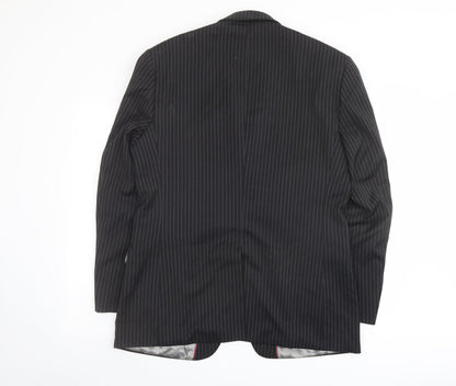 Mens UK Size 42 Limehaus Regular Black Suit Jacket