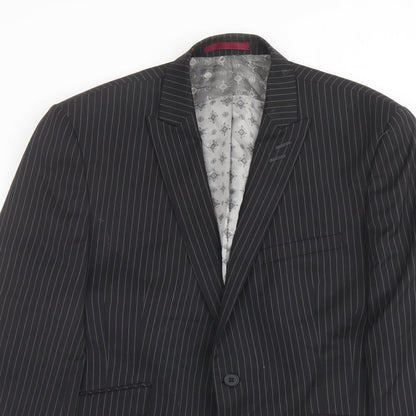 Mens UK Size 42 Limehaus Regular Black Suit Jacket