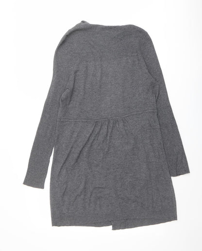 Womens UK Size 12 BHS Grey Cardigan Jumper