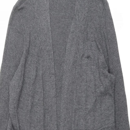 Womens UK Size 12 BHS Grey Cardigan Jumper