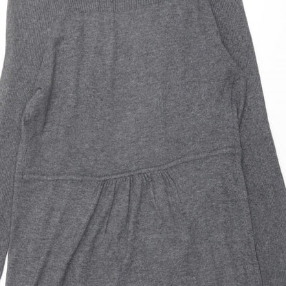 Womens UK Size 12 BHS Grey Cardigan Jumper