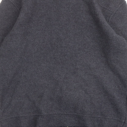 Zara Mens Blue Wool Pea Coat Coat Size XL Button