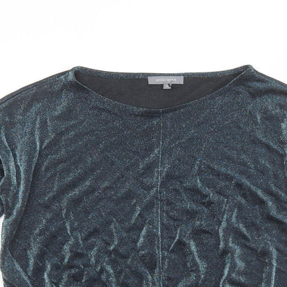 Womens UK Size 10 Principles Blue Basic Blouse