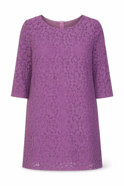 True Decadence Womens Purple Polyester A-Line Size 12 Round Neck Zip