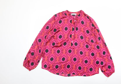 Womens UK Size 6 Gallery Pink Basic Blouse
