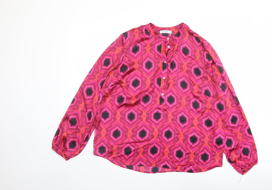 Womens UK Size 6 Gallery Pink Basic Blouse
