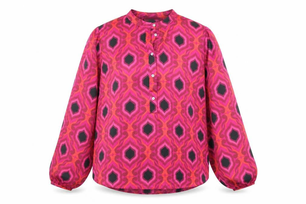 Womens UK Size 6 Gallery Pink Basic Blouse