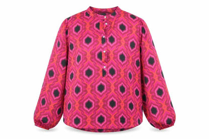 Womens UK Size 6 Gallery Pink Basic Blouse