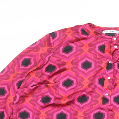 Womens UK Size 6 Gallery Pink Basic Blouse