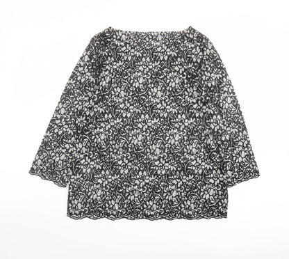 Womens UK Size 12 Marks and Spencer Black Basic Blouse