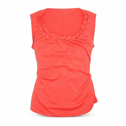 Womens UK Size M Tahari Red Basic Tank