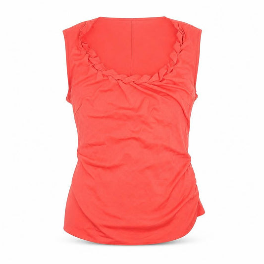 Womens UK Size M Tahari Red Basic Tank