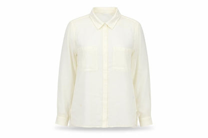 Womens UK Size 8 Divided by H&M Ivory Basic Button-Up