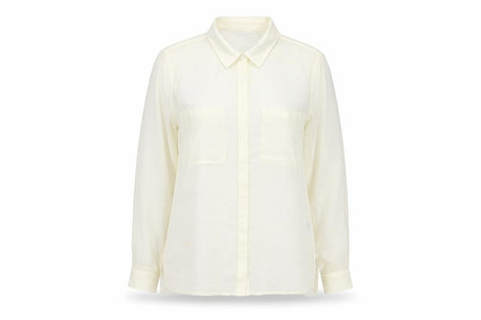 Womens UK Size 8 Divided by H&M Ivory Basic Button-Up
