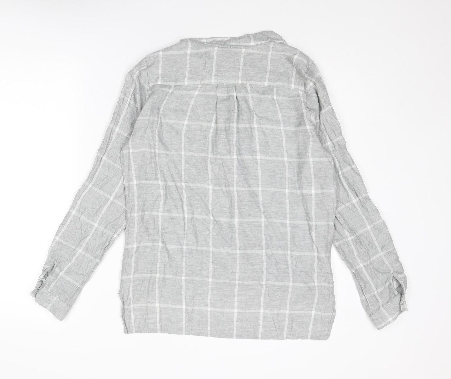 Womens UK Size 8 River Island Grey Basic Blouse