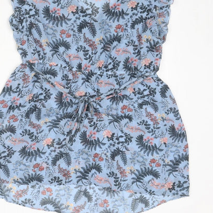 Womens UK Size S H&M Blue Basic Blouse