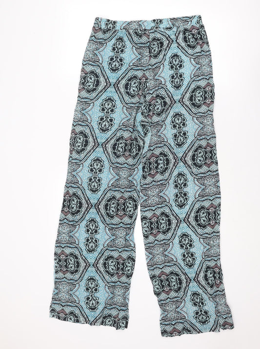 Womens UK Size 8 H&M Regular Fit  Blue Trousers