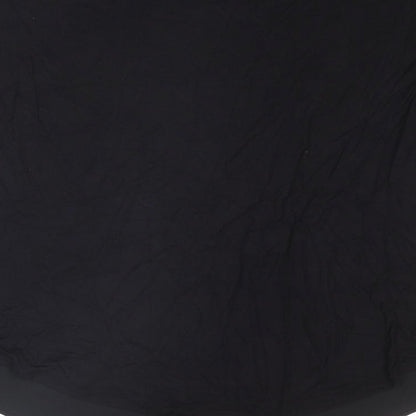 LOFT Womens Black Viscose Basic Blouse Size L Boat Neck