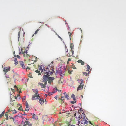 Womens UK Size 4 ASOS Multicoloured Camisole Tank
