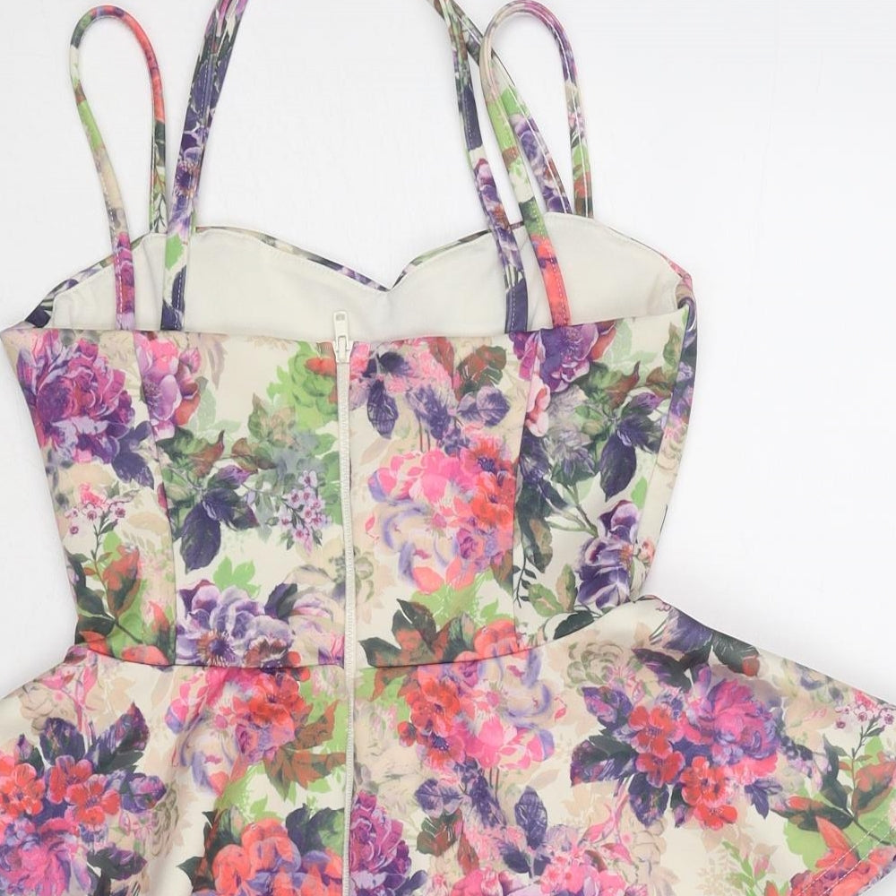 Womens UK Size 4 ASOS Multicoloured Camisole Tank