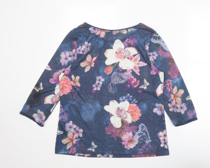 Womens UK Size 14 Dorothy Perkins Blue Basic Blouse