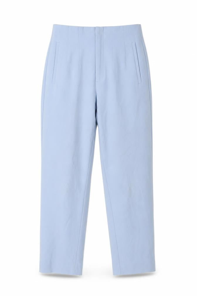 Womens UK Size 10 Stradivarius Regular Fit Dress Pants Blue Trousers