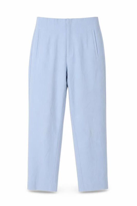 Womens UK Size 10 Stradivarius Regular Fit Dress Pants Blue Trousers