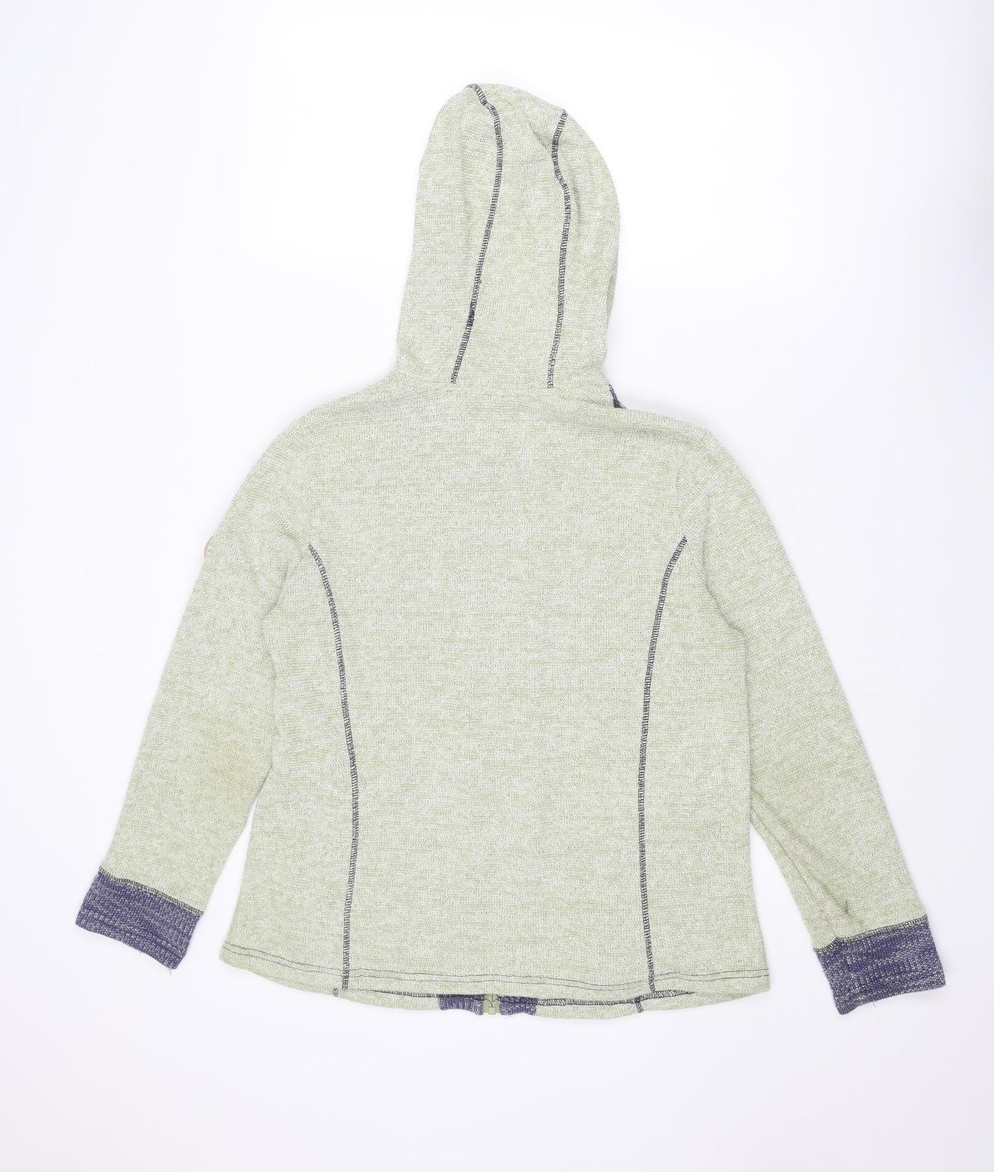 Womens UK Size 16 Collection L Green Full Zip Jumper