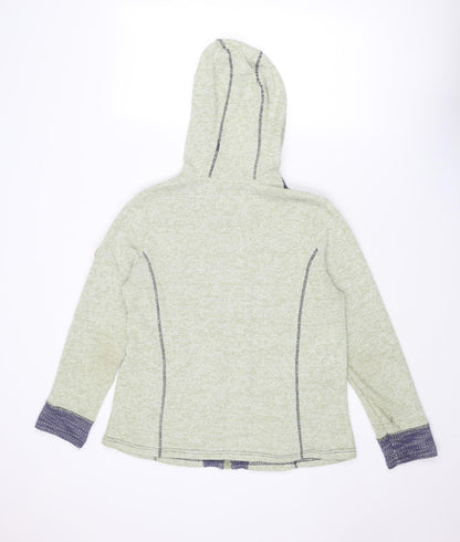Womens UK Size 16 Collection L Green Full Zip Jumper