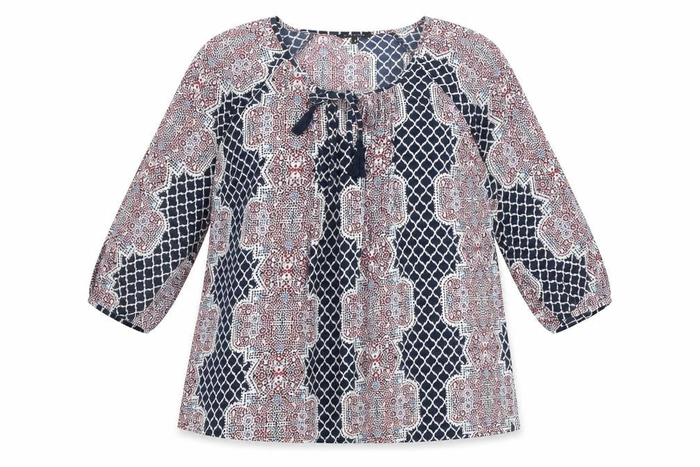 Womens UK Size 16 Debenhams Multicoloured Basic Blouse