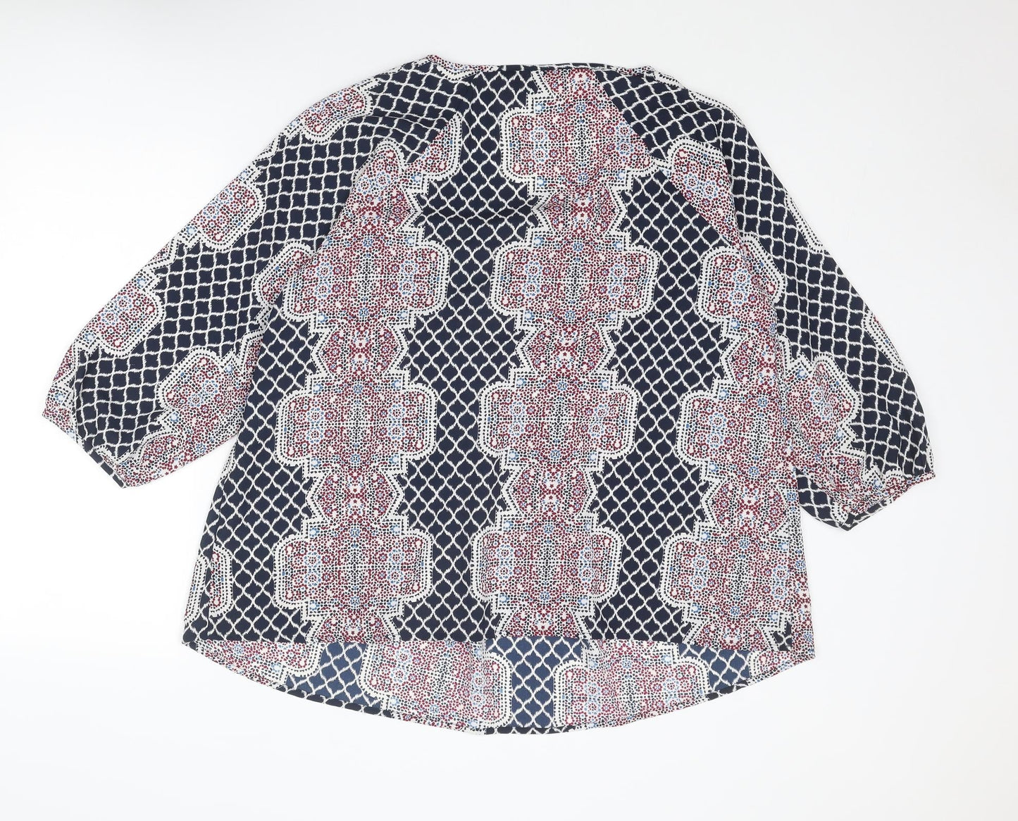 Womens UK Size 16 Debenhams Multicoloured Basic Blouse